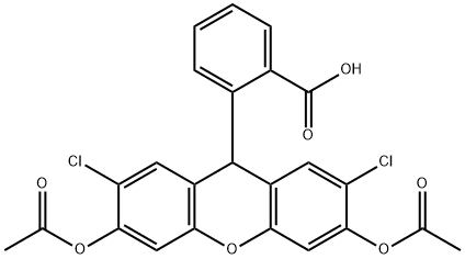 2′,7′-Dichlorodihydrofluorescein Diacetate Structure
