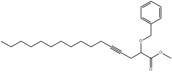 2-(Benzyloxy)-4-hexadecynoic acid methyl ester Structure