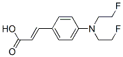 3-[p-[Bis(2-fluoroethyl)amino]phenyl]propenoic acid Structure