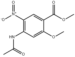 METHYL 4-(ACETYLAMINO)-2-METHOXY-5-NITR& 구조식 이미지