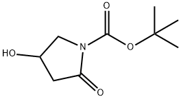 TERT-BUTYL 4-HYDROXY-2-OXOPYRROLIDINE-1-CARBOXYLATE Structure