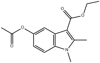 Ethyl 5-acetyloxy-1,2-dimethylindole-3-carboxylate 구조식 이미지