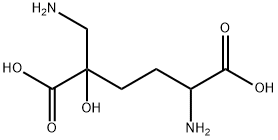 5-Amino-2-(aminomethyl)-2-hydroxyhexanedioic acid Structure