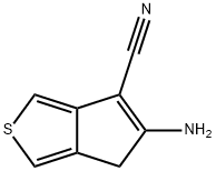 4H-시클로펜타[c]티오펜-6-카르보니트릴,5-아미노- 구조식 이미지