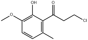 3-Chloro-1-(2-hydroxy-3-methoxy-6-methylphenyl)-1-propanone Structure