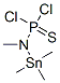 [Methyl(trimethylstannyl)amino]dichlorophosphine sulfide Structure