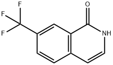 7-(트리플루오로메틸)이소퀴놀린-1(2H)-온 구조식 이미지