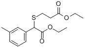 ethyl 3-(2-ethoxy-2-oxo-1-m-tolylethylthio)propanoate Structure