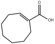 (1E)-cyclooctene-1-carboxylic acid Structure