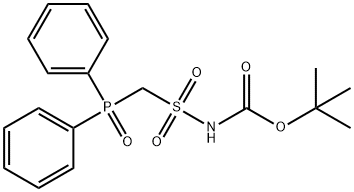 tert-Butyl ((diphenylphosphoryl)-methyl)sulfonylcarbamate Structure