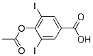 4-아세틸옥시-3,5-디요오도벤조산 구조식 이미지