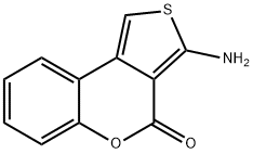 3-아미노-4H-티에노[3,4-C]크로멘-4-원 구조식 이미지