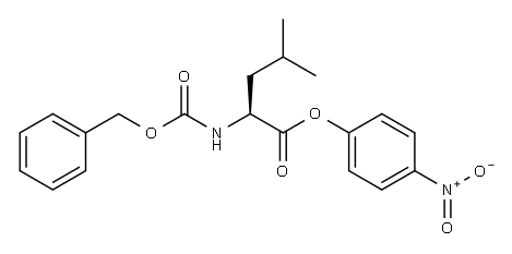 N-CBZ-DL-LEUCINE P-NITROPHENYL ESTER Structure