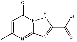 1,7-dihydro-5-methyl-7-oxo-1,2,4-triazolo[1,5-a]pyrimidine-2-carboxylic acid Structure