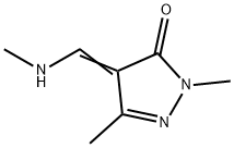 3H-Pyrazol-3-one,  2,4-dihydro-2,5-dimethyl-4-[(methylamino)methylene]- 구조식 이미지