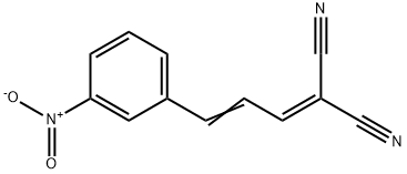 3-NITROCINNAMALMALONONITRILE Structure