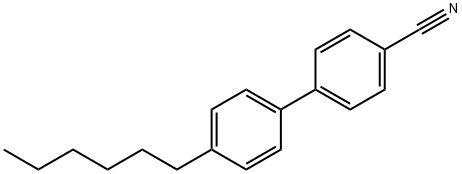 4'-HEXYL-4-BIPHENYLCARBONITRILE 구조식 이미지