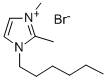 1-HEXYL-2,3-DIMETHYLIMIDAZOLIUM BROMIDE Structure