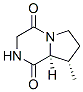 Pyrrolo[1,2-a]pyrazine-1,4-dione, hexahydro-8-methyl-, (8S,8aS)- (9CI) Structure