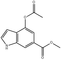41123-14-2 1H-Indole-6-carboxylic acid, 4-(acetyloxy)-, Methyl ester