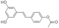 ACETIC ACID 4-[2-(3,5-DIHYDROXY-PHENYL)-VINYL]-PHENYL ESTER Structure