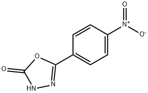 5-(4-니트로페닐)-1,3,4-옥사디아졸-2-올 구조식 이미지