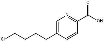 5-(4-클로로부틸)피리딘-2-카르복실산 구조식 이미지