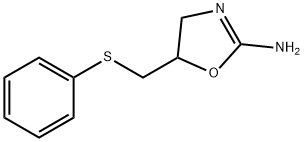 4,5-Dihydro-5-[(phenylthio)methyl]-2-oxazolamine Structure