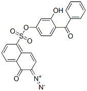 4-benzoyl-3-hydroxyphenyl 6-diazo-5,6-dihydro-5-oxonaphthalene-1-sulphonate Structure