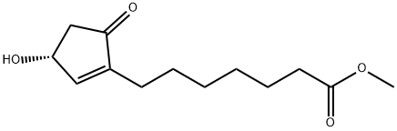 METHYL (R)-(+)-3-HYDROXY-5-OXO-1-CYCLOPENTENE-1-HEPTANOATE Structure