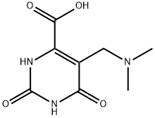 5-Dimethylaminomethyl-2,6-dioxo-1,2,3,6-tetrahydro-pyrimidine-4-carboxylic acid 구조식 이미지