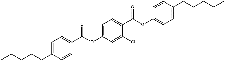 4-PENTYLPHENYL 2-CHLORO-4-(4-PENTYLBENZOYLOXY)BENZOATE 구조식 이미지