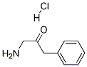 2-프로판온,1-아미노-3-페닐-,염산염 구조식 이미지