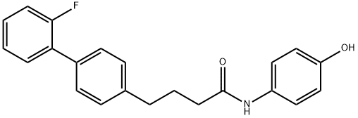 2'-FLUORO-N-(4-HYDROXYPHENYL)-[1,1'-BIPHENYL]-4-BUTANAMIDE Structure