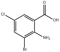 Benzoic acid, 2-aMino-3-broMo-5-chloro- Structure