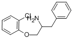 1-BENZYL-2-(2-CHLOROPHENOXY)ETHYLAMINE Structure