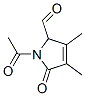1H-Pyrrole-2-carboxaldehyde,  1-acetyl-2,5-dihydro-3,4-dimethyl-5-oxo- 구조식 이미지