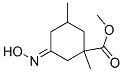 Cyclohexanecarboxylic acid, 3-(hydroxyimino)-1,5-dimethyl-, methyl ester (9CI) Structure