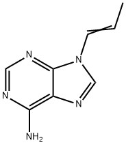 Tenofovir Disoproxil Related Compound B (10 mg) ((E)-9-(Prop-1-enyl)-9H-purin-6-amine) 구조식 이미지
