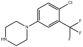 1-(4-CHLORO-3-TRIFLUOROMETHYLPHENYL)PIPERAZINE Structure