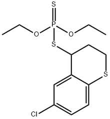 (6-chlorothiochroman-4-yl)sulfanyl-diethoxy-sulfanylidene-phosphorane Structure