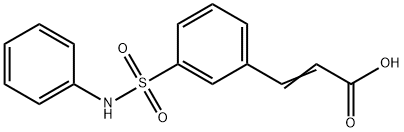 3-(3-PhenylsulfaMoylphenyl)acrylic acid Structure