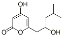 2H-Pyran-2-one, 4-hydroxy-6-(2-hydroxy-4-methylpentyl)- (9CI) Structure