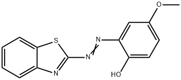 2-[(Benzothiazol-2-yl)azo]-4-methoxyphenol Structure
