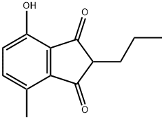 1H-Indene-1,3(2H)-dione, 4-hydroxy-7-methyl-2-propyl- (9CI) 구조식 이미지