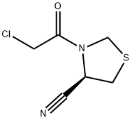 (R)-3-(2-CHLOROACETYL)THIAZOLIDINE-4-CARBONITRILE Structure