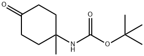 CarbaMic acid, (1-Methyl-4-oxocyclohexyl)-, 1,1-diMethylethyl ester Structure