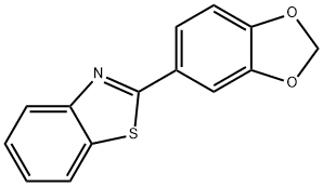 2-Benzo[1,3]dioxol-5-yl-benzothiazole Structure