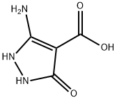 1H-Pyrazole-4-carboxylicacid,5-amino-2,3-dihydro-3-oxo-(9CI) 구조식 이미지