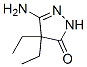 3H-Pyrazol-3-one, 5-amino-4,4-diethyl-2,4-dihydro- (9CI) 구조식 이미지